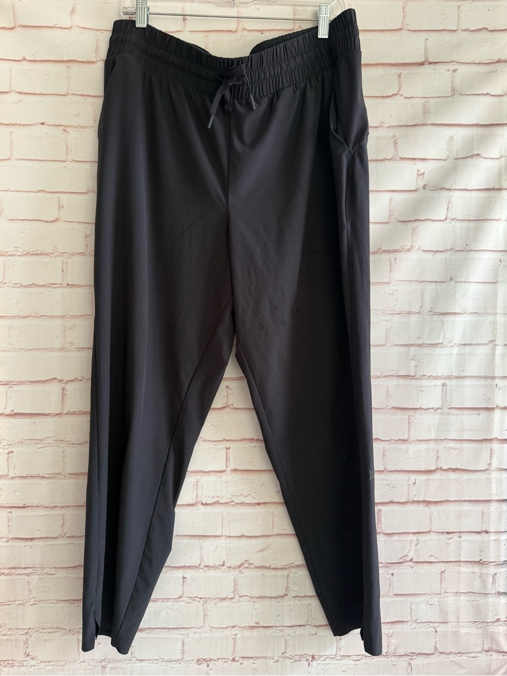 all in motion Black Elastic Waist Track Pants